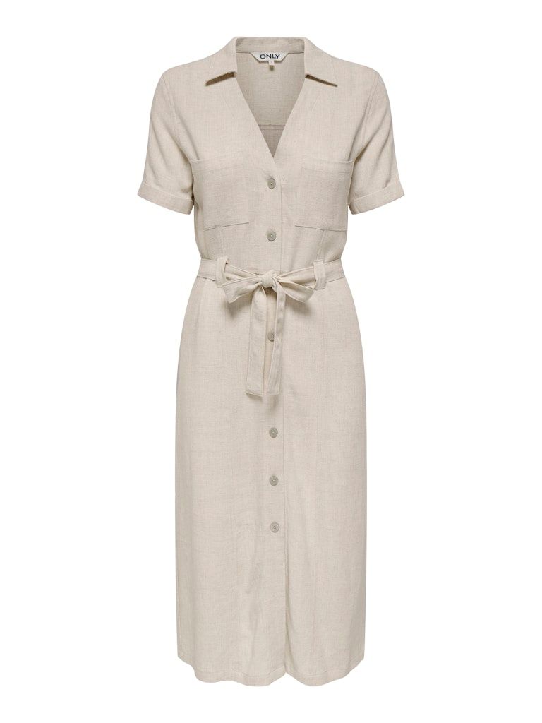 ONLSIESTA SS LIN BL SHIRT DRESS PNT NOOS Moonbeam