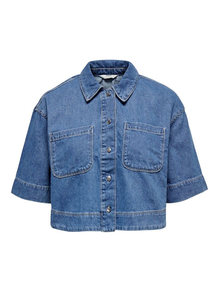 ONLCLEO LIFE SS CROP DNM SHIRT PIM NOOS Medium Blue Denim