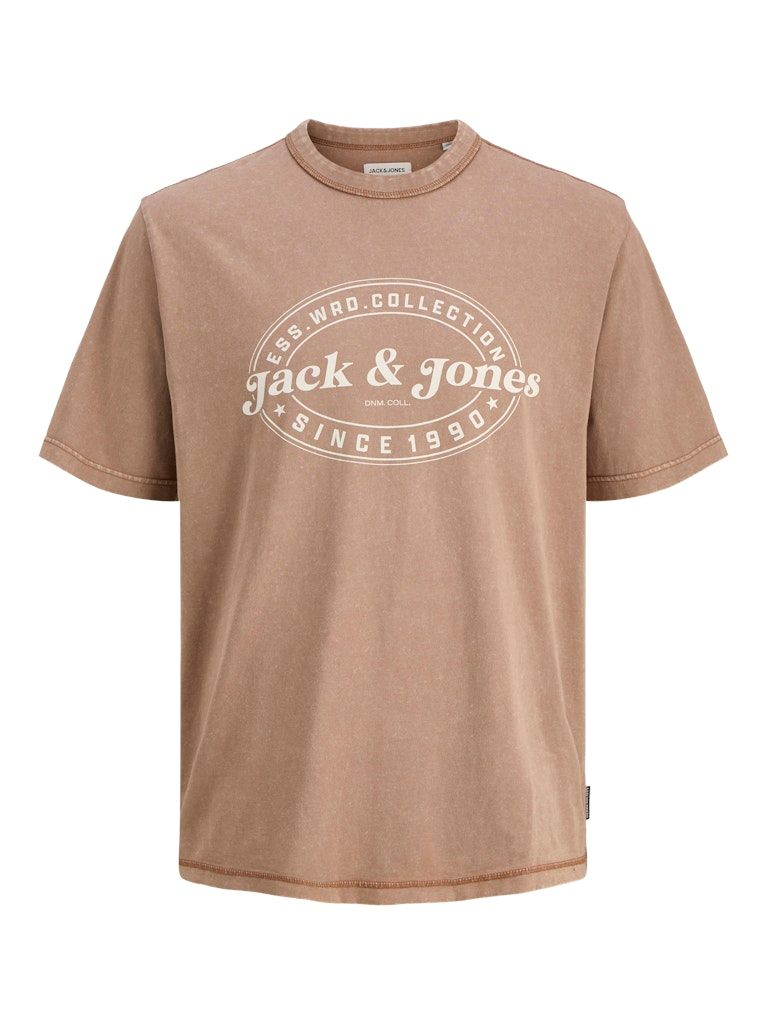 JJEDOVER PRINT TEE SS CREW NECK SN Monks Robe