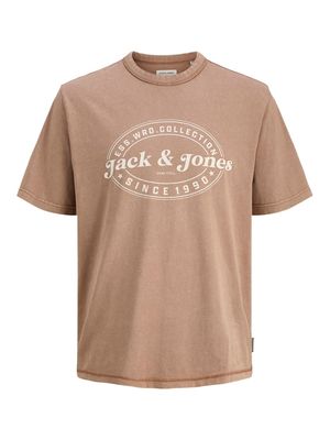 JJEDOVER PRINT TEE SS CREW NECK SN Monks Robe