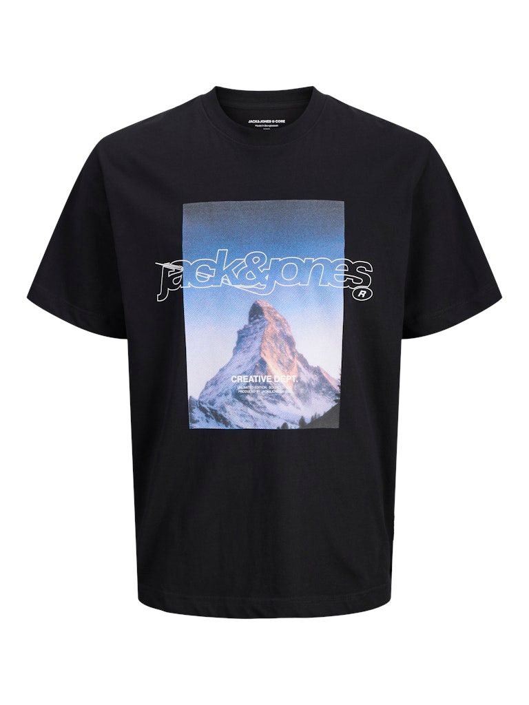 JCOUNION PHOTOGRAPH TEE SS CREW NECK Black