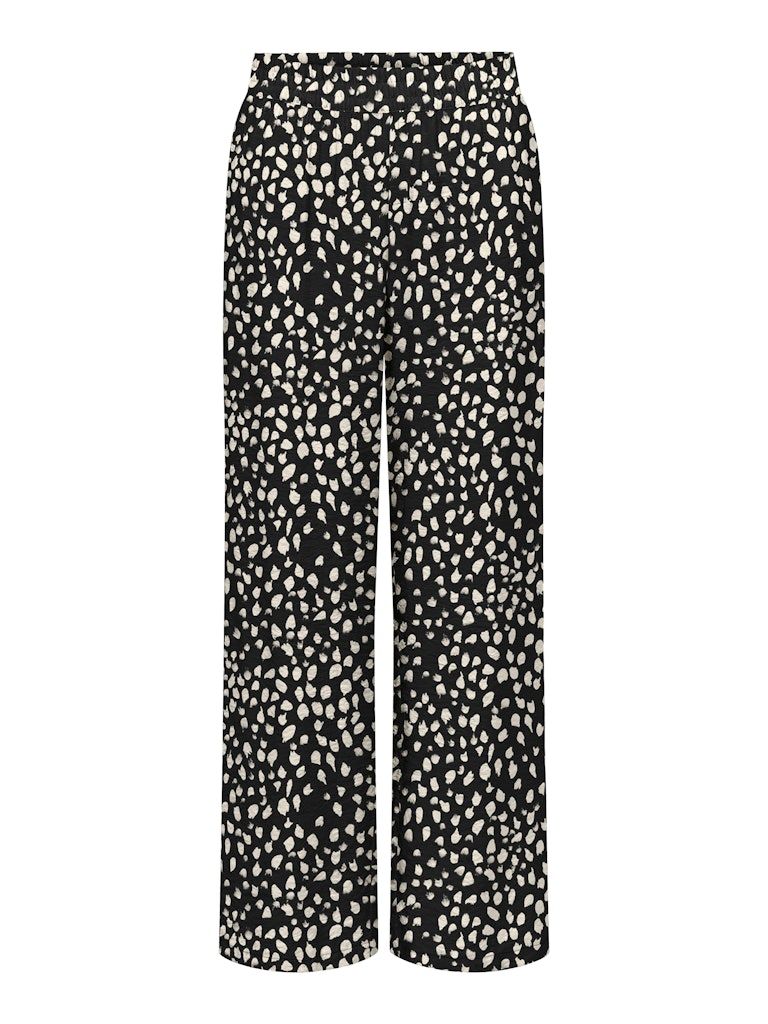 JDYTROYA LIFE MW WIDE PANT DIA Black/04-25-29 SILVE