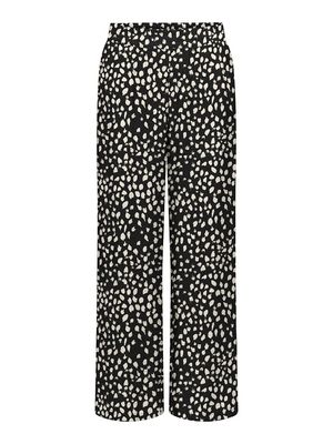 JDYTROYA LIFE MW WIDE PANT DIA Black/04-25-29 SILVE
