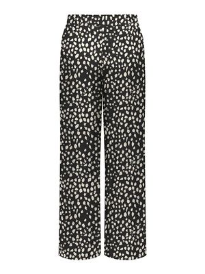 JDYTROYA LIFE MW WIDE PANT DIA Black/04-25-29 SILVE