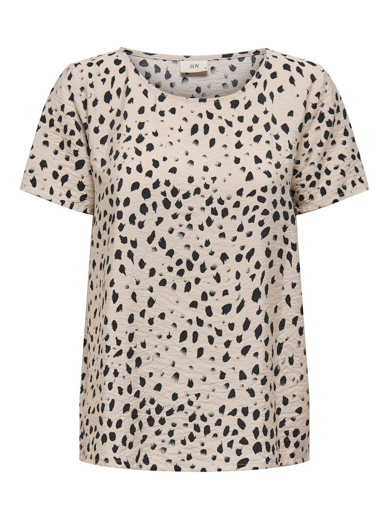 JDYTROYA LIFE S/S O-NECK TOP WVN DIA Silver Lining-04-25-28 BLACK