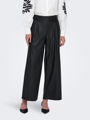 JDYSOYA GEGGO PU PANT JRS NOOS Black