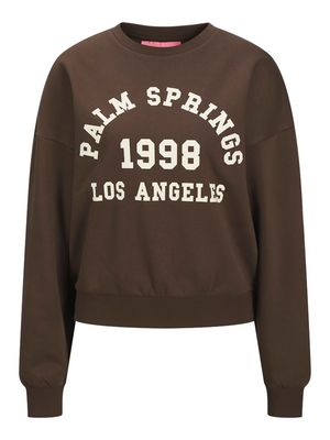 JXMERLE RLX SHORT LS CREW SWT LN Bracken/PALM SPRINGS