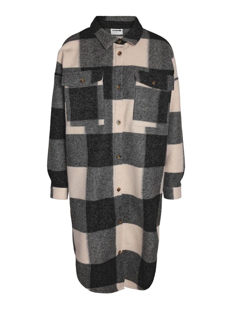 NMJONAS L/S LONG SHACKET FWD Black/W BRIGHT WHITE