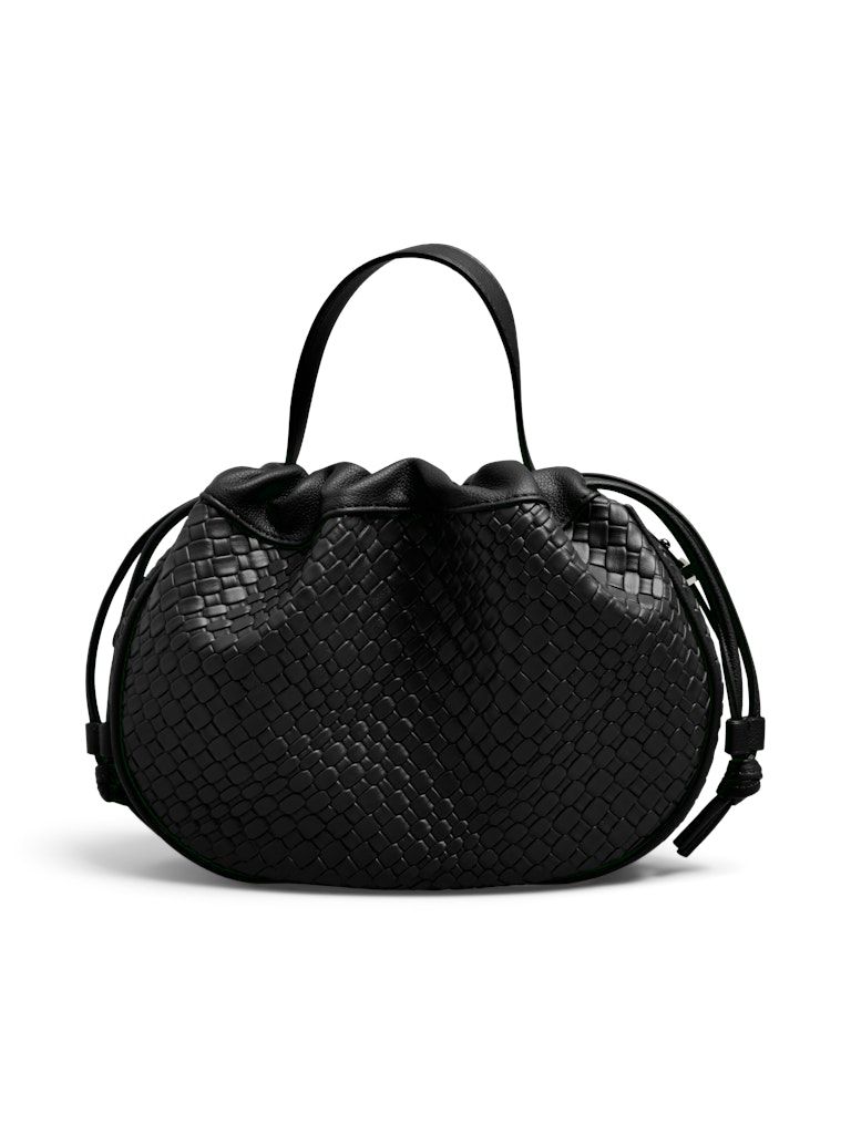PCBALLOON LARGE BRAIDED BAG Black