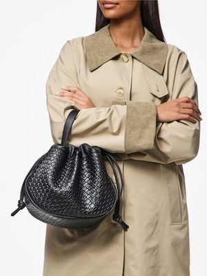 PCBALLOON LARGE BRAIDED BAG Black