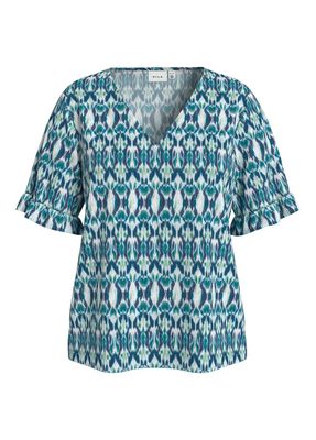 VINELLE S/S TOP/KA Snow White-GRAPHIC BLUE