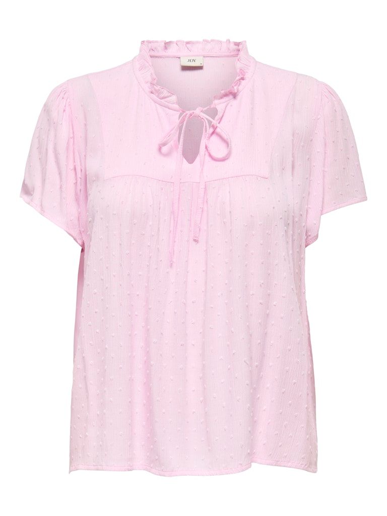 JDYLIMA LIFE S/S TOP WVN NOOS Pink Lady