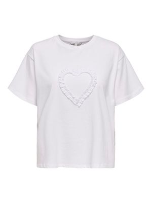 ONLZAMMY S/S TEE BOX JRS White-HEART