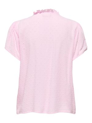 JDYLIMA LIFE S/S TOP WVN NOOS Pink Lady