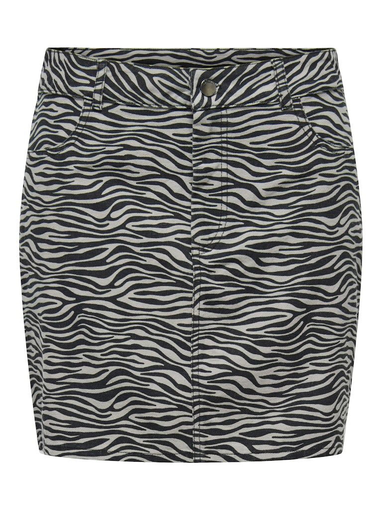 JDYRAY MW MINI SKIRT PNT Ultimate Grey-BLACK ZEBRA