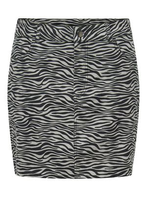 JDYRAY MW MINI SKIRT PNT Ultimate Grey-BLACK ZEBRA