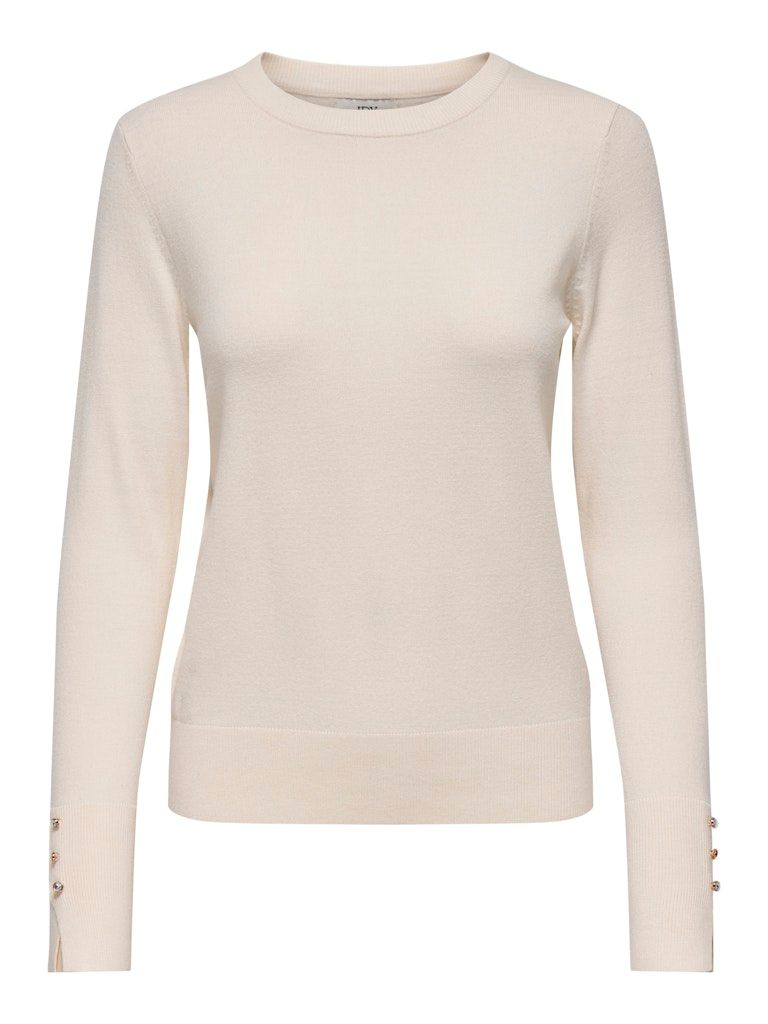 JDYMALOU L/S ON BUTTON PULLOVER KNT NOOS Eggnog/MELANGE