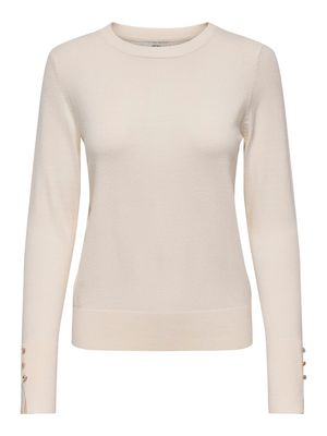 JDYMALOU L/S ON BUTTON PULLOVER KNT NOOS Eggnog/MELANGE