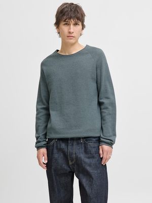 JJEHILL KNIT CREW NECK NOOS Stormy Weather/Twist