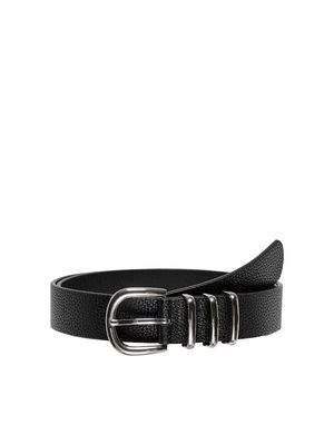 ONLVIOLA PU JEANS BELT ACC Black/SILVER METAL