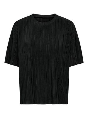 ONLRAVENNA S/S PLISSE TOP NOOS JRS Black