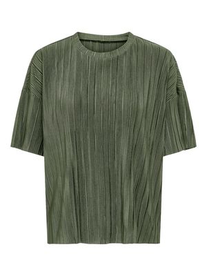 ONLRAVENNA S/S PLISSE TOP NOOS Four Leaf Clover