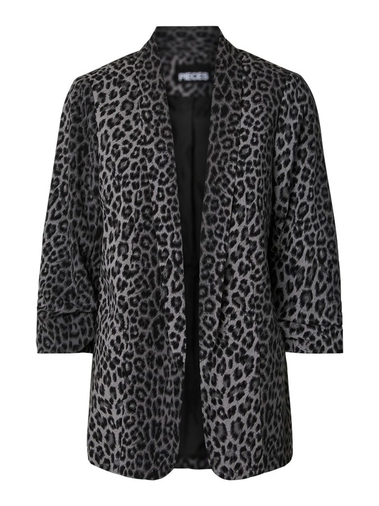 PCBOSELLA 3/4 PRINTED BLAZER NOOS BC Grey/LEO