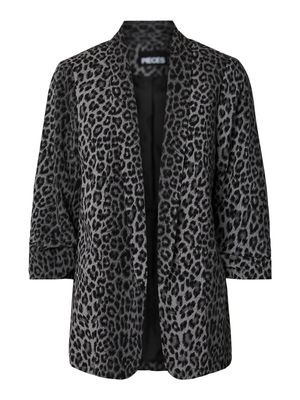 PCBOSELLA 3/4 PRINTED BLAZER NOOS BC Grey/LEO