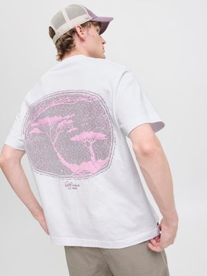 JORGRAMERCY BACK GRAPHIC TEE SS CN Bright White