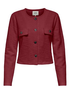 JDYALLY L/S BOUCLE BLAZER JRS Cabernet