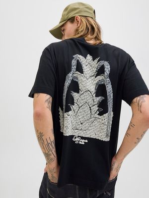 JORGRAMERCY BACK GRAPHIC TEE SS CN Black