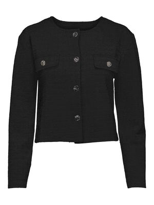JDYALLY L/S BOUCLE BLAZER JRS Black