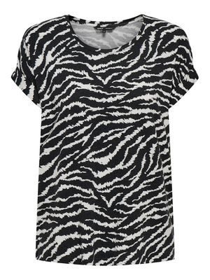 ONLMOSTER AOP S/S TOP NOOS JRS Cloud Dancer/ZEBRA