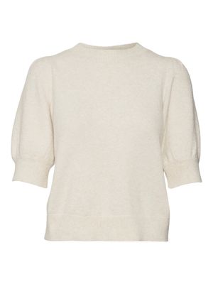 VMDOFFY 2/4 O-NECK PULLOVER GA NOOS Birch/MELANGE