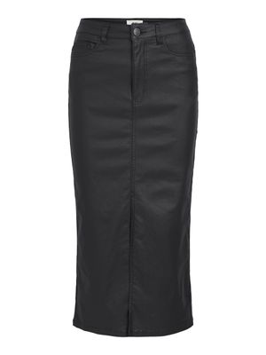 OBJNAYA COATED MW SKIRT NOOS Black