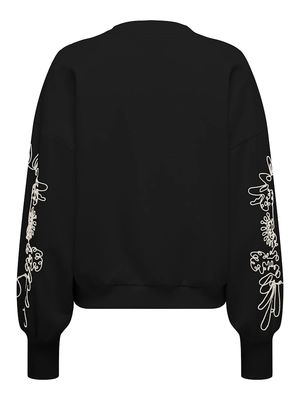ONLBROOKE L/S O-NECK DETAIL SWT NOOS Black-Ecru Magnolia