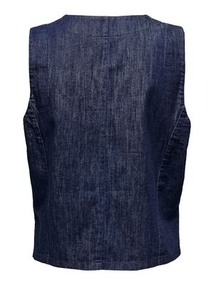 PGAMARI TIZANA WAISTCOAT WVN Blue Denim