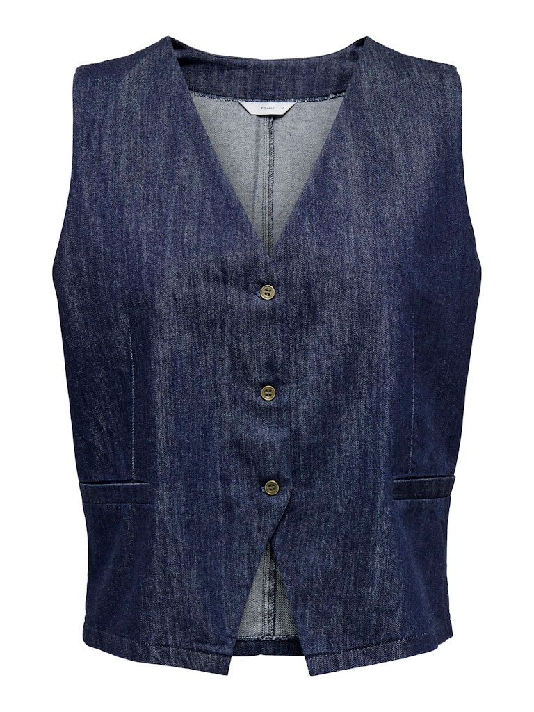 PGAMARI TIZANA WAISTCOAT WVN Blue Denim