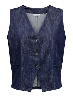 PGAMARI TIZANA WAISTCOAT WVN Blue Denim
