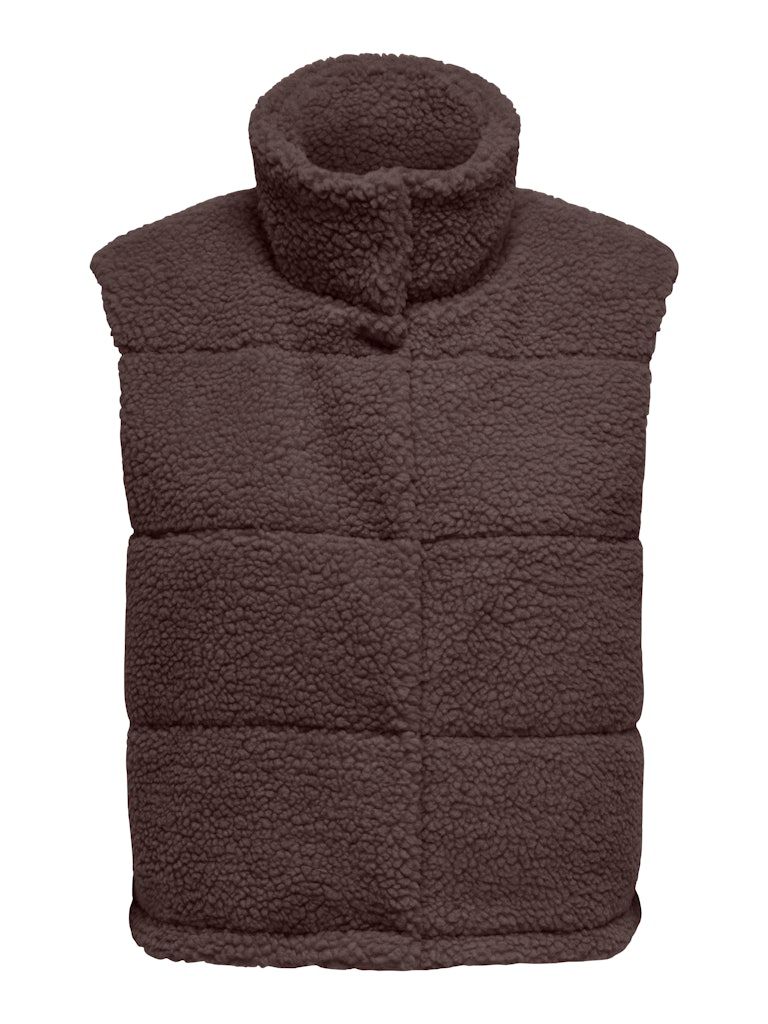 ONLSANDRA TEDDY WAISTCOAT LIFE OTW NOOS Seal Brown