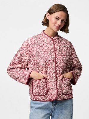 PCRIKKE QUILTED JACKET NOOS Slate Rose/FLOWER