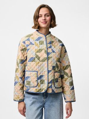 PCRIKKE QUILTED JACKET NOOS Birch/PATCHWORK