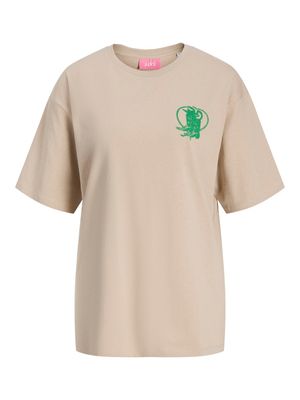 JXMILLOW LOOSE SS TEE JRS Feather Gray-BOOTS AND BLING