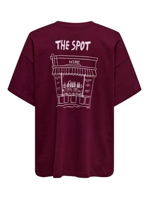 ONLVIVVI LIFE S/S LOVELY TOP JRS Zinfandel/The shop