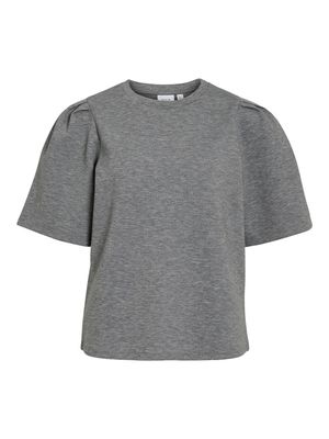 VIREFLECT O-NECK 2/4 TOP/DFS Medium Grey Melange