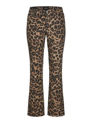 JXTATIANA LEO SLIM STRA MW PANT PNT Cornstalk/LEOPARD