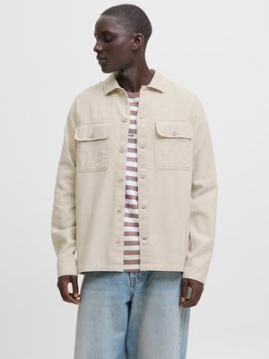 JJECHARGE OVERSHIRT LS NOOS Moonbeam
