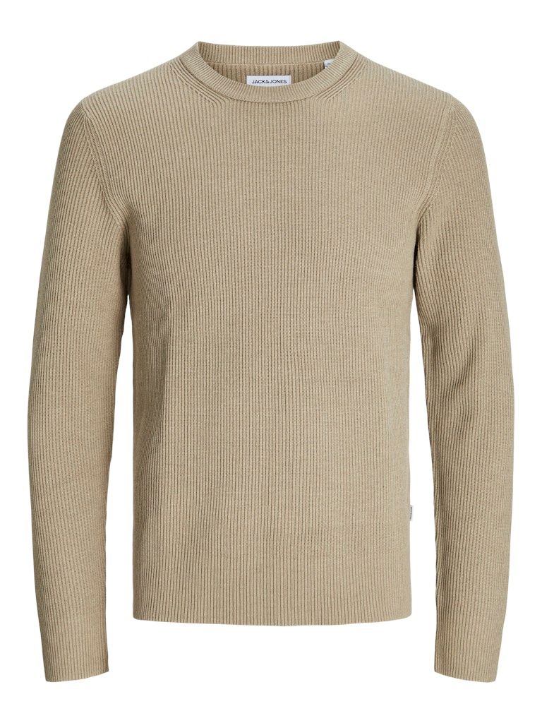 JJEPERFECT KNIT CREW NECK LN Crockery