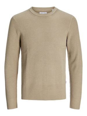 JJEPERFECT KNIT CREW NECK LN Crockery