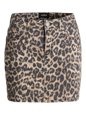 JXSARAH MW SKIRT PNT SN Cornstalk/Leopard